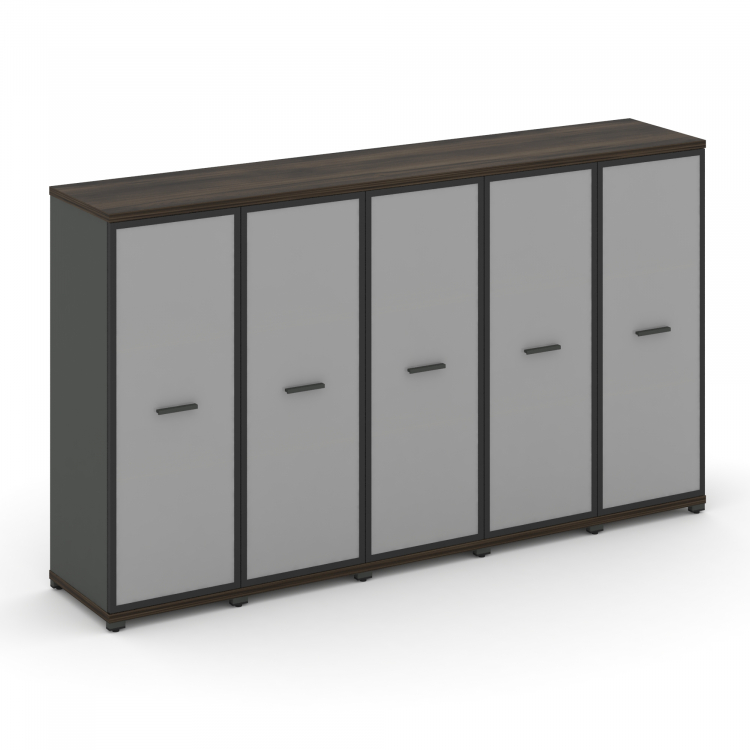 Concept Шкаф 5 узких секций, 3 ниши CN.STU-356 RMB A Дуб Мали/Антрацит/Металл Антрацит/Сатин 2084*42