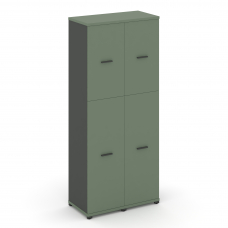 Concept Шкаф 2 узкие секции, 5 ниш CN.STU-525 A Кобо/Антрацит/Металл Антрацит 836*420*1922