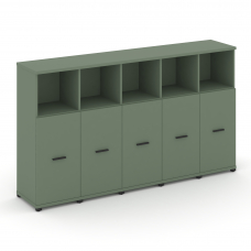 Concept Шкаф 5 узких секций, 3 ниши CN.STU-353 B Кобо/Металл Черный 2084*420*1186