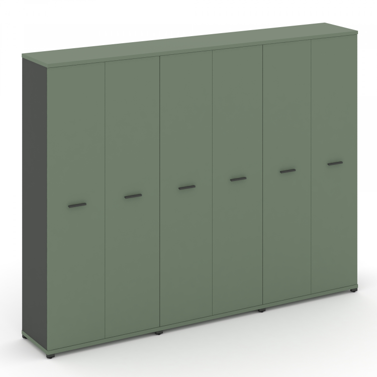 Concept Шкаф 3 широкие секции, 5 ниш CN.STS-538 A Кобо/Антрацит/Металл Антрацит 2500*420*1922