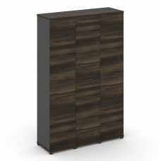 Concept Шкаф 3 узкие секции, 5 ниш CN.STU-538 A Дуб Мали/Антрацит/Металл Антрацит 1252*420*1922