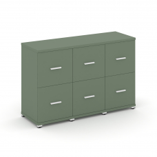 Concept Шкаф 3 узкие секции, 2 ниши CN.STU-232 W Кобо/Металл Белый 1252*420*818