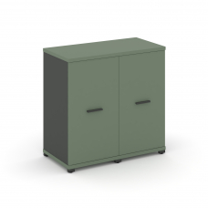 Concept Шкаф 2 узкие секции, 2 ниши CN.STU-223 A Кобо/Антрацит/Металл Антрацит 836*420*818