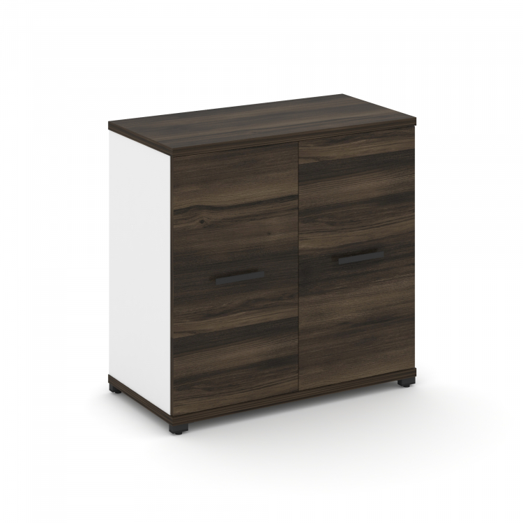 Concept Шкаф 1 широкая секция, 2 ниши CN.STS-213 B Дуб Мали/Белый Бриллиант/Металл Черный 836*420*8