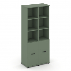 Concept Шкаф 2 узкие секции, 5 ниш CN.STU-521 B Кобо/Металл Черный 836*420*1922