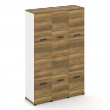 Concept Шкаф 3 узкие секции, 5 ниш CN.STU-532 B Сандал Янтарный/Белый Бриллиант/Металл Черный 1252*4