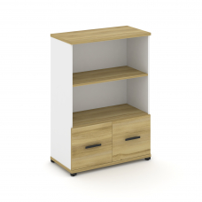 Concept Шкаф 1 широкая секция, 3 ниши CN.STS-311 B Дуб Винченцо/Белый Бриллиант/Металл Черный 836*42