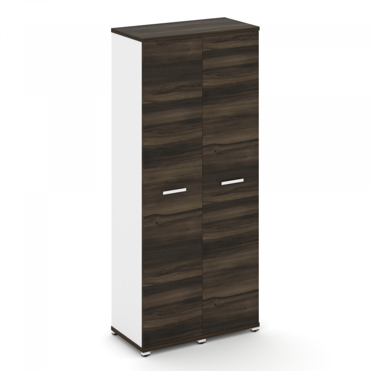 Concept Шкаф 2 узкие секции, 5 ниш CN.STU-528 W Дуб Мали/Белый Бриллиант/Металл Белый 836*420*1922