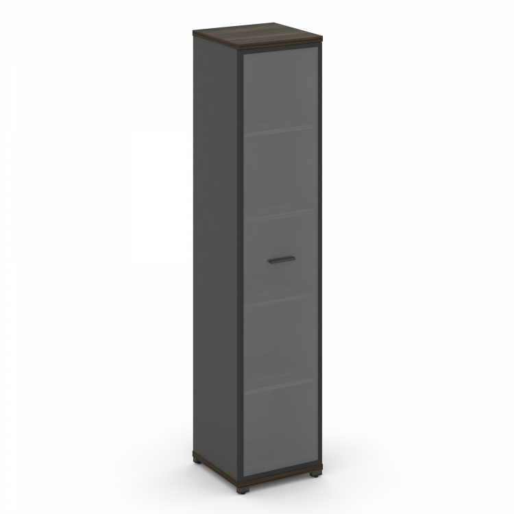 Concept Шкаф 1 узкая секция, 5 ниш CN.STU-518 RPB A Дуб Мали/Антрацит/Металл Антрацит/Прозрачный 420