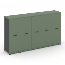 Concept Шкаф 5 узких секций, 3 ниши CN.STU-356 A Кобо/Антрацит/Металл Антрацит 2084*420*1186