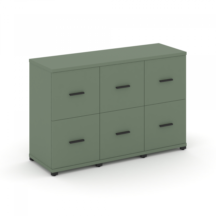 Concept Шкаф 3 узкие секции, 2 ниши CN.STU-232 B Кобо/Металл Черный 1252*420*818