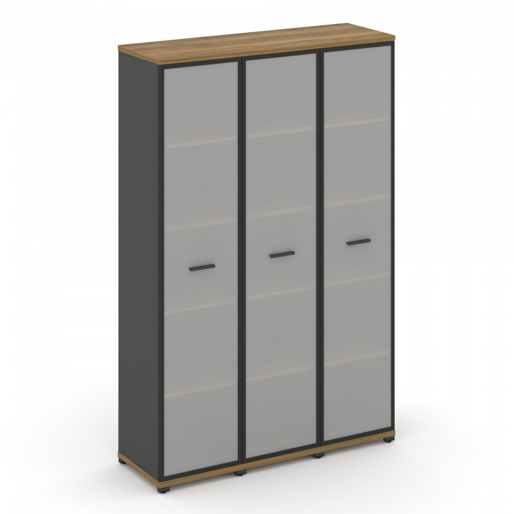 Concept Шкаф 3 узкие секции, 5 ниш CN.STU-538 RMB A Сандал Янтарный/Антрацит/Металл Антрацит/Сатин 1