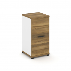 Concept Шкаф 1 узкая секция, 2 ниши CN.STU-213 B Сандал Янтарный/Белый Бриллиант/Металл Черный 420*4