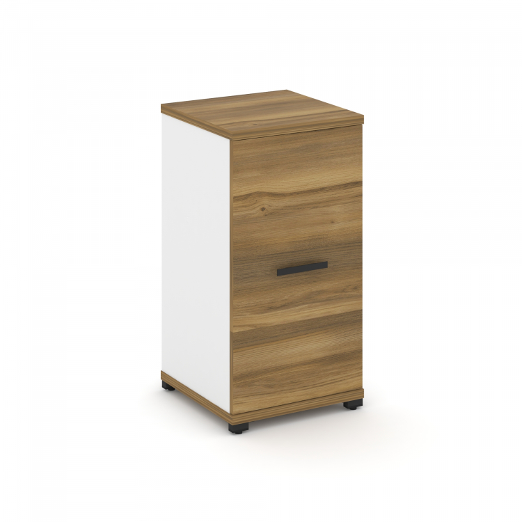 Concept Шкаф 1 узкая секция, 2 ниши CN.STU-213 B Сандал Янтарный/Белый Бриллиант/Металл Черный 420*4