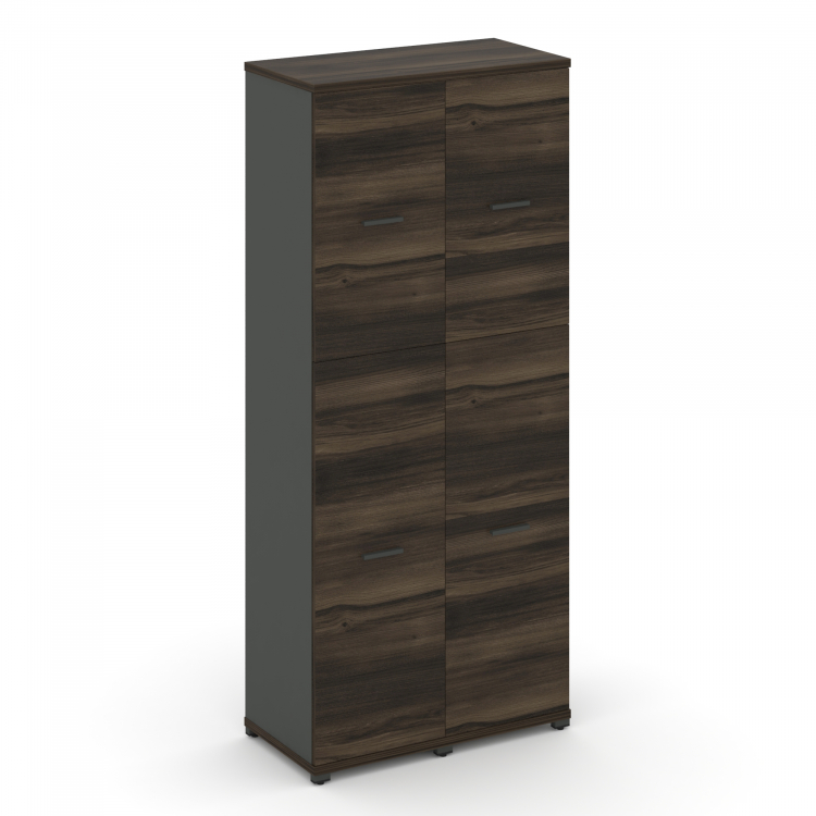 Concept Шкаф 2 узкие секции, 5 ниш CN.STU-525 A Дуб Мали/Антрацит/Металл Антрацит 836*420*1922