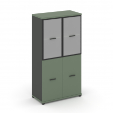 Concept Шкаф 1 широкая секция, 4 ниши CN.STS-412 RMB A Кобо/Антрацит/Металл Антрацит/Сатин 836*420*1