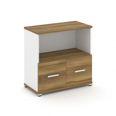 Concept Шкаф 1 широкая секция, 2 ниши CN.STS-211 W Сандал Янтарный/Белый Бриллиант/Металл Белый 836*