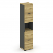 Concept Шкаф 1 узкая секция, 5 ниш CN.STU-513 A Дуб Винченцо/Антрацит/Металл Антрацит 420*420*1922