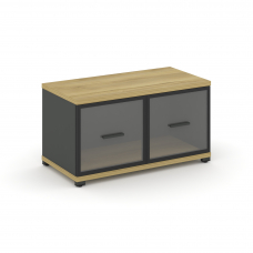 Concept Шкаф 1 широкая секция, 1 ниша CN.STS-113 RPB A Дуб Винченцо/Антрацит/Металл Антрацит/Прозрач