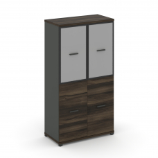 Concept Шкаф 1 широкая секция, 4 ниши CN.STS-412 RMB A Дуб Мали/Антрацит/Металл Антрацит/Сатин 836*4