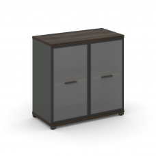 Concept Шкаф 1 широкая секция, 2 ниши CN.STS-213 RPB A Дуб Мали/Антрацит/Металл Антрацит/Прозрачный