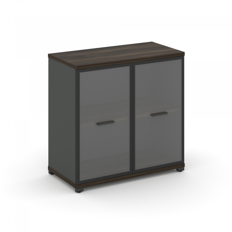 Concept Шкаф 1 широкая секция, 2 ниши CN.STS-213 RPB A Дуб Мали/Антрацит/Металл Антрацит/Прозрачный