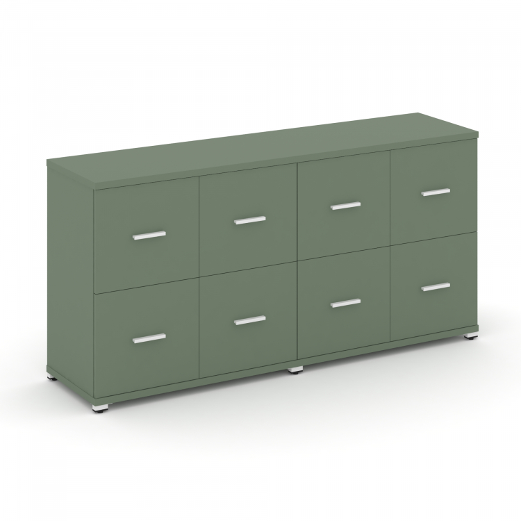 Concept Шкаф 2 широкие секции, 2 нишии CN.STS-222 W Кобо/Металл Белый 1668*420*818