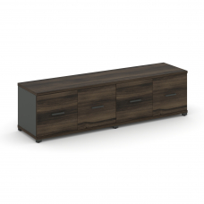 Concept Шкаф 2 широкие секции, 1 ниша CN.STS-123 A Дуб Мали/Антрацит/Металл Антрацит 1668*420*450