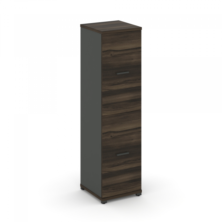 Concept Шкаф 1 узкая секция, 4 ниши CN.STU-412 A Дуб Мали/Антрацит/Металл Антрацит 420*420*1554