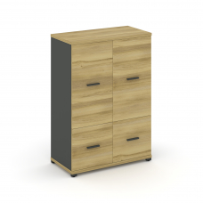 Concept Шкаф 1 широкая секция, 3 ниши CN.STS-312 A Дуб Винченцо/Антрацит/Металл Антрацит 836*420*118