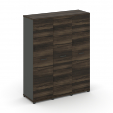 Concept Шкаф 3 узкие секции, 4 ниши CN.STU-436 A Дуб Мали/Антрацит/Металл Антрацит 1252*420*1554