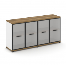 Concept Шкаф 2 широкие секции, 2 нишии CN.STS-223 RMB B Сандал Янтарный/Белый Бриллиант/Металл Черны