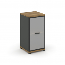 Concept Шкаф 1 узкая секция, 2 ниши CN.STU-213 RMB A Сандал Янтарный/Антрацит/Металл Антрацит/Сатин