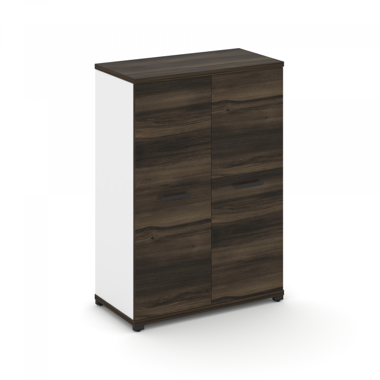 Concept Шкаф 1 широкая секция, 3 ниши CN.STS-316 B Дуб Мали/Белый Бриллиант/Металл Черный 836*420*11