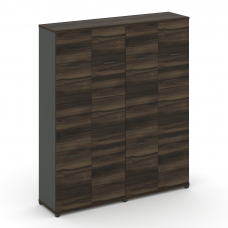 Concept Шкаф 2 широкие секции, 5 ниш CN.STS-525 A Дуб Мали/Антрацит/Металл Антрацит 1668*420*1922