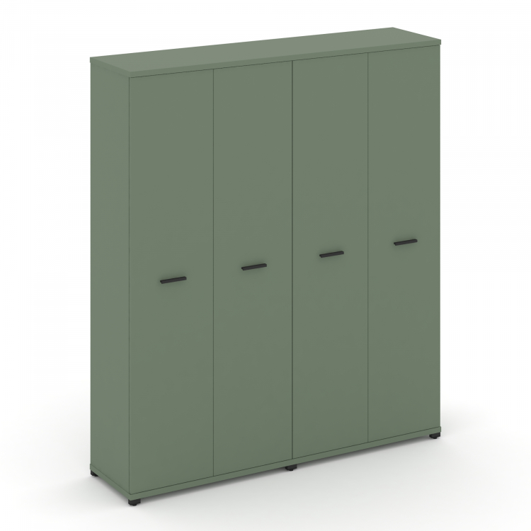 Concept Шкаф 2 широкие секции, 5 ниш CN.STS-528 B Кобо/Металл Черный 1668*420*1922