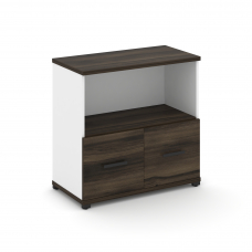 Concept Шкаф 1 широкая секция, 2 ниши CN.STS-211 B Дуб Мали/Белый Бриллиант/Металл Черный 836*420*81