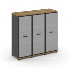 Concept Шкаф 3 узкие секции, 3 ниши CN.STU-336 RMB A Сандал Янтарный/Антрацит/Металл Антрацит/Сатин