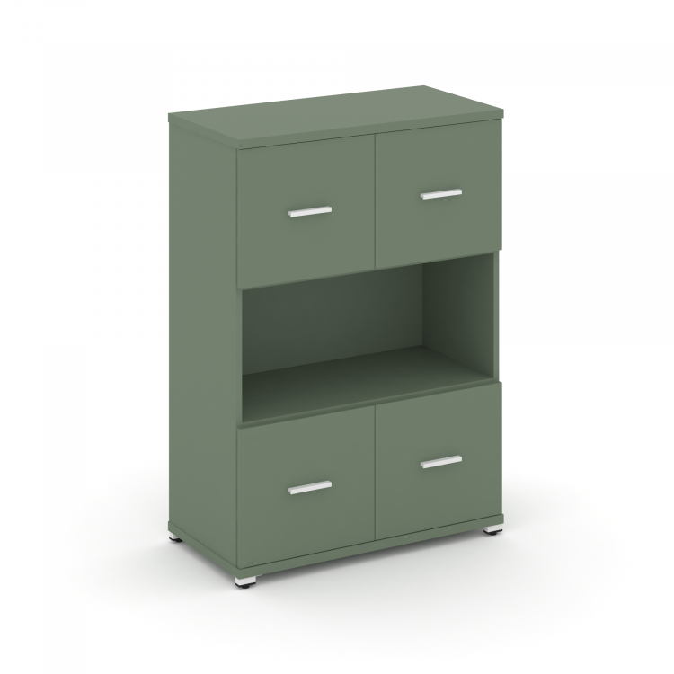 Concept Шкаф 1 широкая секция, 3 ниши CN.STS-315 W Кобо/Металл Белый 836*420*1186