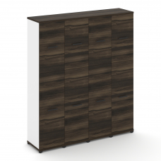 Concept Шкаф 4 узкие секции, 5 ниш CN.STU-545 B Дуб Мали/Белый Бриллиант/Металл Черный 1668*420*1922