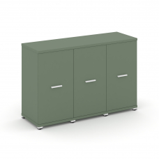 Concept Шкаф 3 узкие секции, 2 ниши CN.STU-233 W Кобо/Металл Белый 1252*420*818