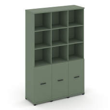 Concept Шкаф 3 узкие секции, 5 ниш CN.STU-531 B Кобо/Металл Черный 1252*420*1922