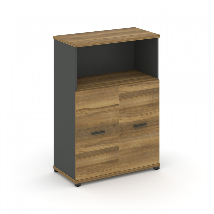 Concept Шкаф 1 широкая секция, 3 ниши CN.STS-313 A Сандал Янтарный/Антрацит/Металл Антрацит 836*420*