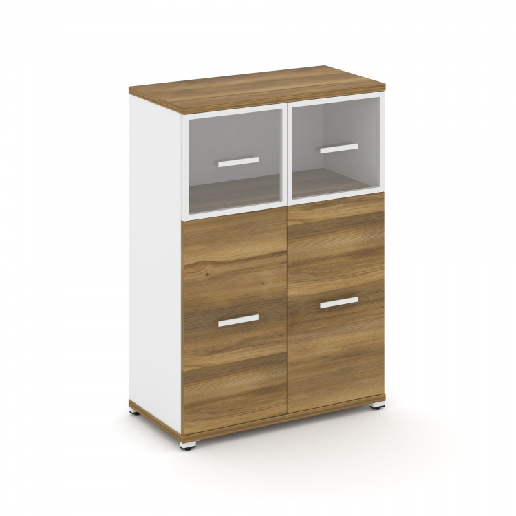 Concept Шкаф 1 широкая секция, 3 ниши CN.STS-314 RPW W Сандал Янтарный/Белый Бриллиант/Металл Белый/