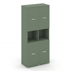 Concept Шкаф 2 узкие секции, 5 ниш CN.STU-523 W Кобо/Металл Белый 836*420*1922