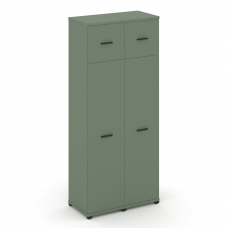 Concept Шкаф 2 узкие секции, 5 ниш CN.STU-527 B Кобо/Металл Черный 836*420*1922