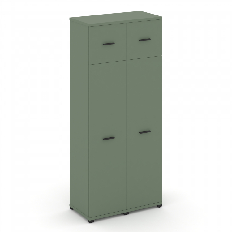 Concept Шкаф 2 узкие секции, 5 ниш CN.STU-527 B Кобо/Металл Черный 836*420*1922