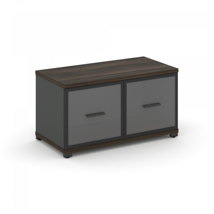 Concept Шкаф 1 широкая секция, 1 ниша CN.STS-113 RPB A Дуб Мали/Антрацит/Металл Антрацит/Прозрачный