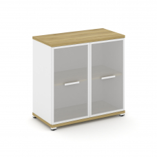 Concept Шкаф 1 широкая секция, 2 ниши CN.STS-213 RMW W Дуб Винченцо/Белый Бриллиант/Металл Белый/Сат