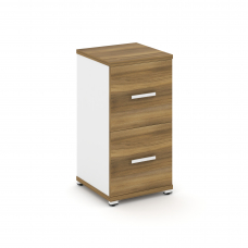 Concept Шкаф 1 узкая секция, 2 ниши CN.STU-212 W Сандал Янтарный/Белый Бриллиант/Металл Белый 420*42